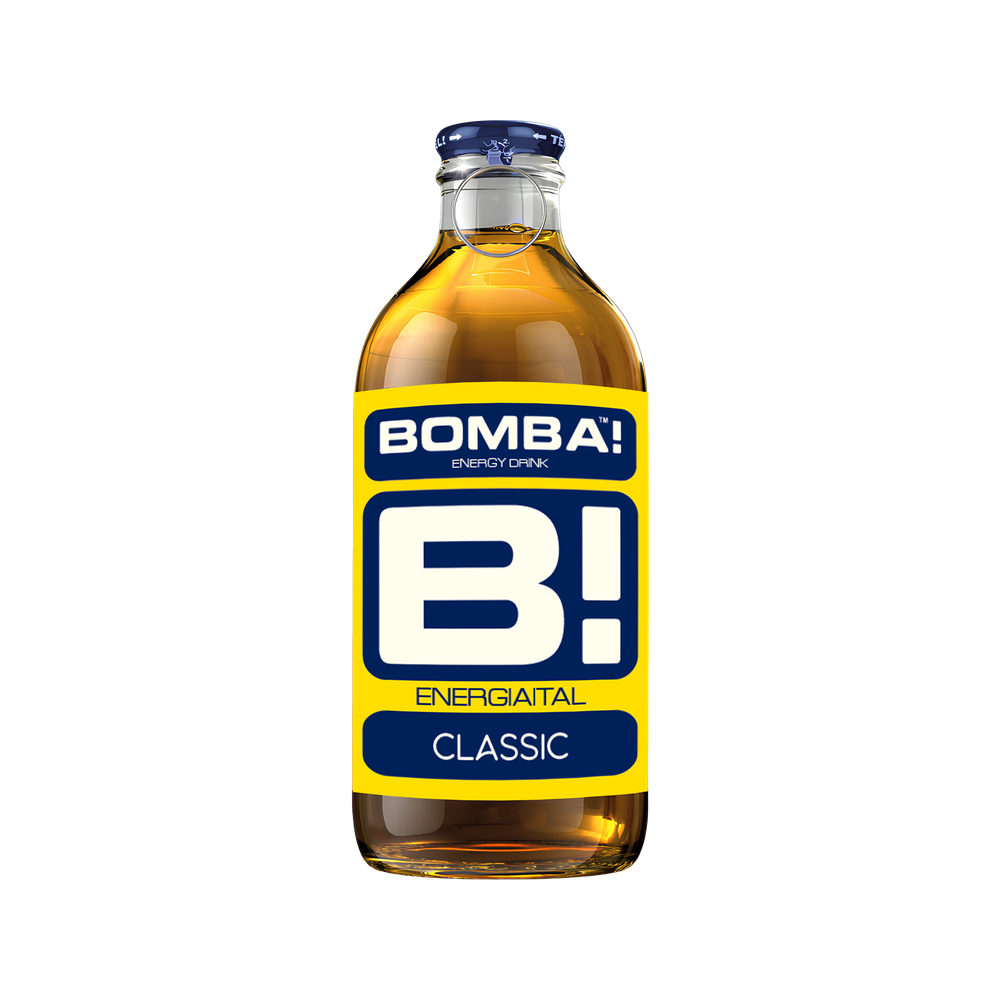 CLASSIC, üveges, 250ML – BOMBA! Energiaital (BOMBA! Energy Drink)